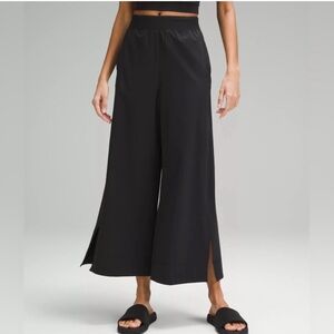 lululemon athletica Wide-Leg Black Lounge Pants